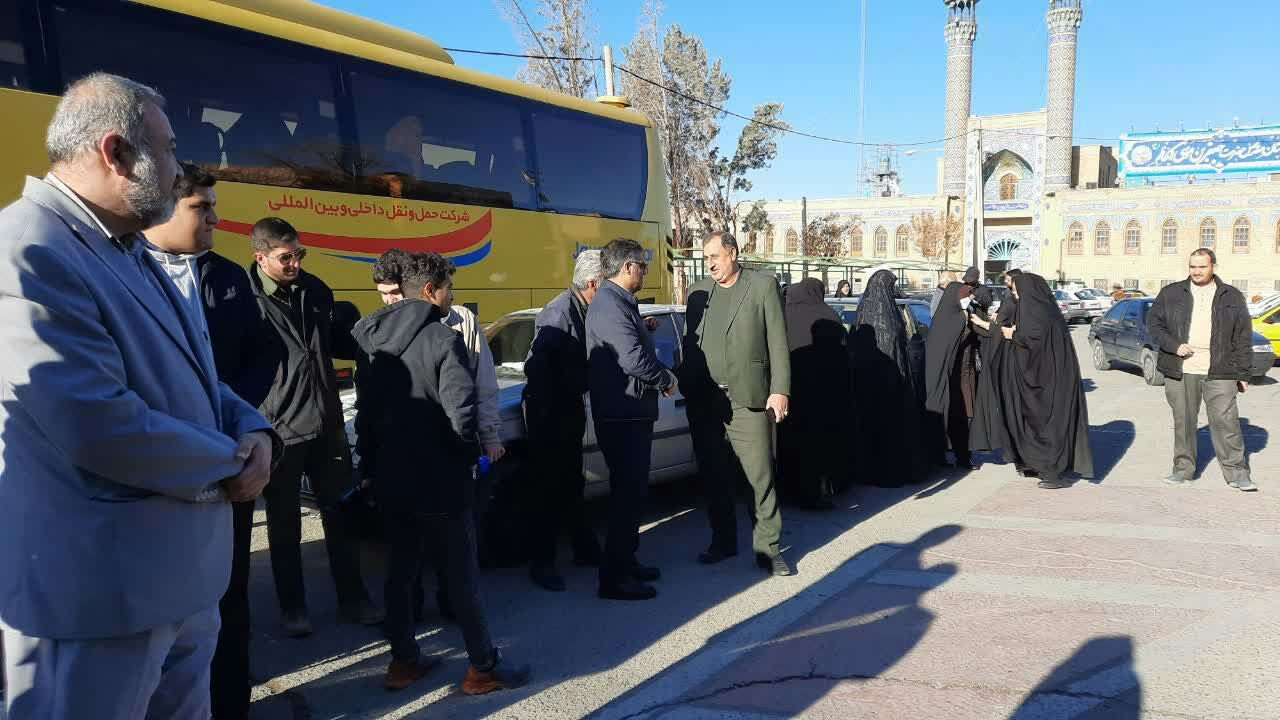  اعزام دانش‌آموزان دختر پیشوا به مناطق عملیاتی جنوب