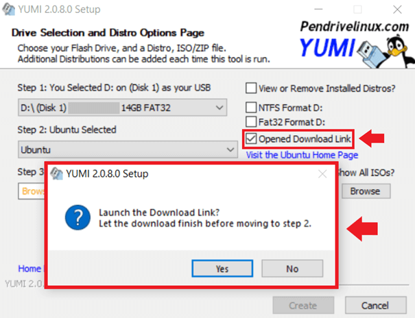  اگر YUMI دانلود خودکار ارائه نمی دهد، فایل ها را به صورت دستی از سازنده دانلود کنید.
