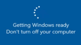 گیر کردن در صفحه Getting Windows Ready