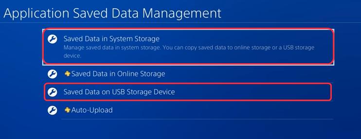 4) پس از آن، به تنظیمات PS4 > System Storage Management > Applications بروید.