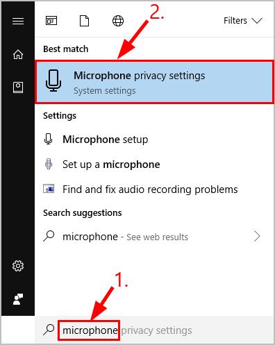 در بخش Allow apps to your microphone access، مطمئن شوید که کلید روشن است تا بتوانید به برنامه ها اجازه دسترسی به میکروفون خود را بدهید.