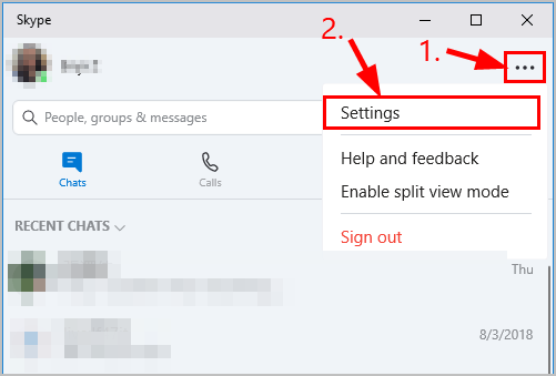 راه حل 2: تنظیمات صدا را در اسکایپ تنظیم کنید
