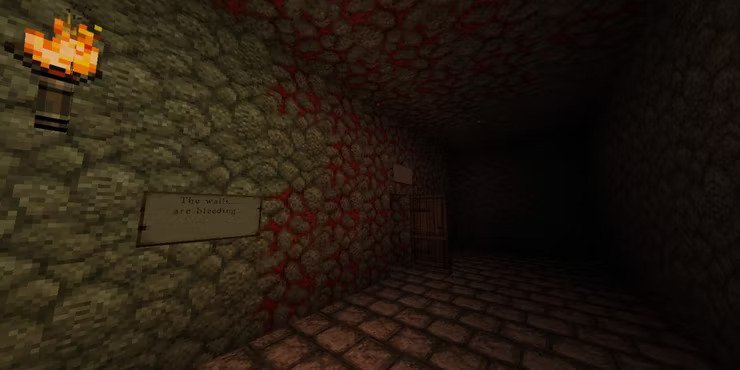 minecraft into the depths horror map afde 081a