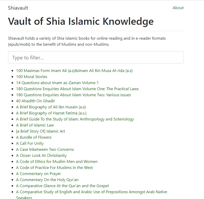 سايت بسيار خوب برای كتاب های معارف شیعی به زبان انگلیسی